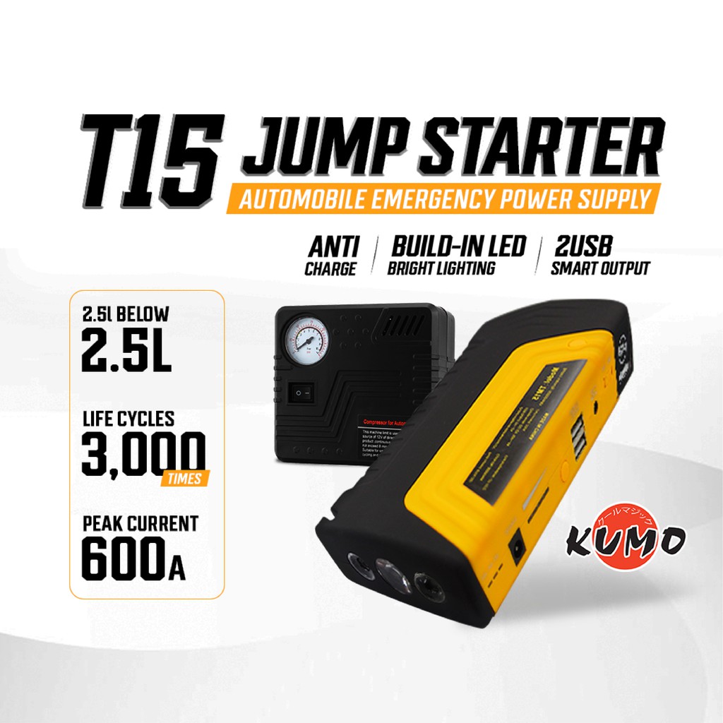 🔥ready Stock🔥 High Power Jump Start Powerbank Multi Function With Tyre