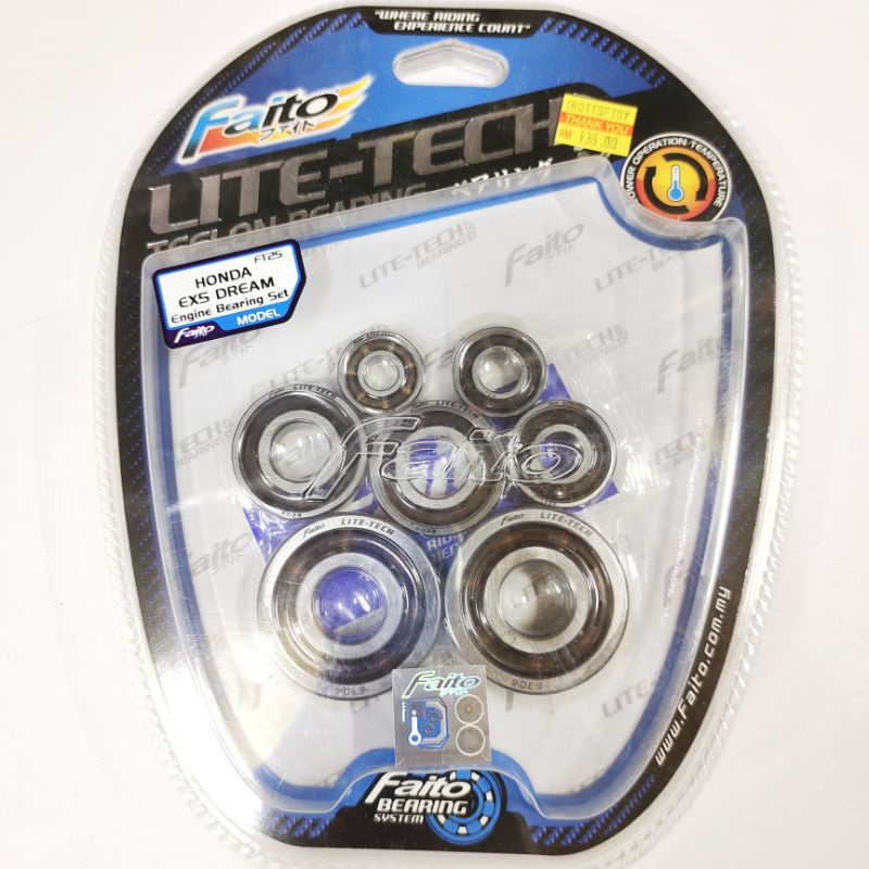 Bearing Gear Box Racing Honda EX5 / EX5 DREAM Full Set Faito Shopee