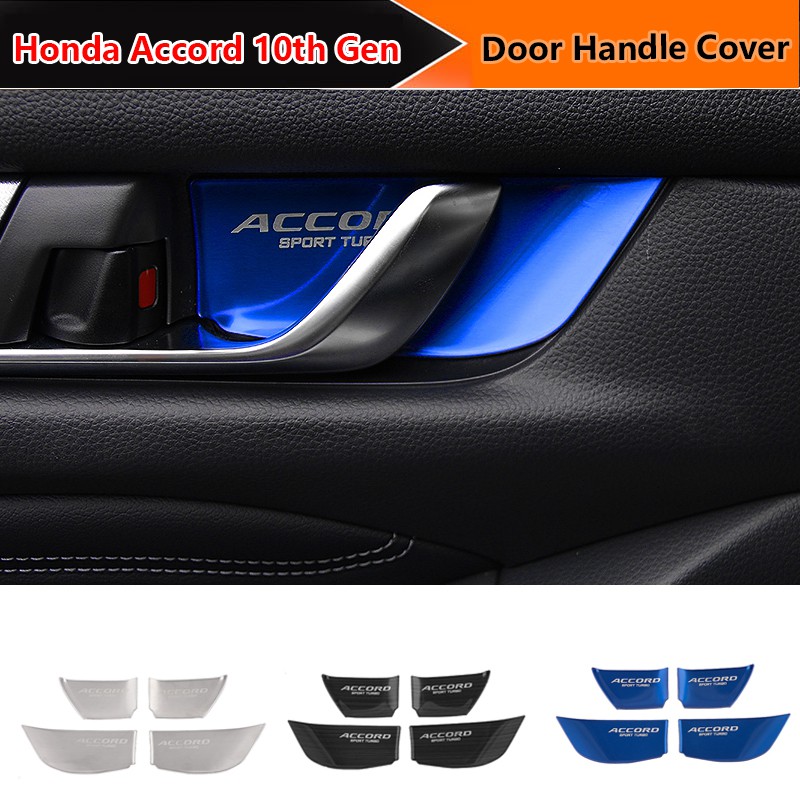 MotorKing Tan Interior Door Handle Set For 1994-1997 Honda Accord - 4 Pieces With Fixing Kit