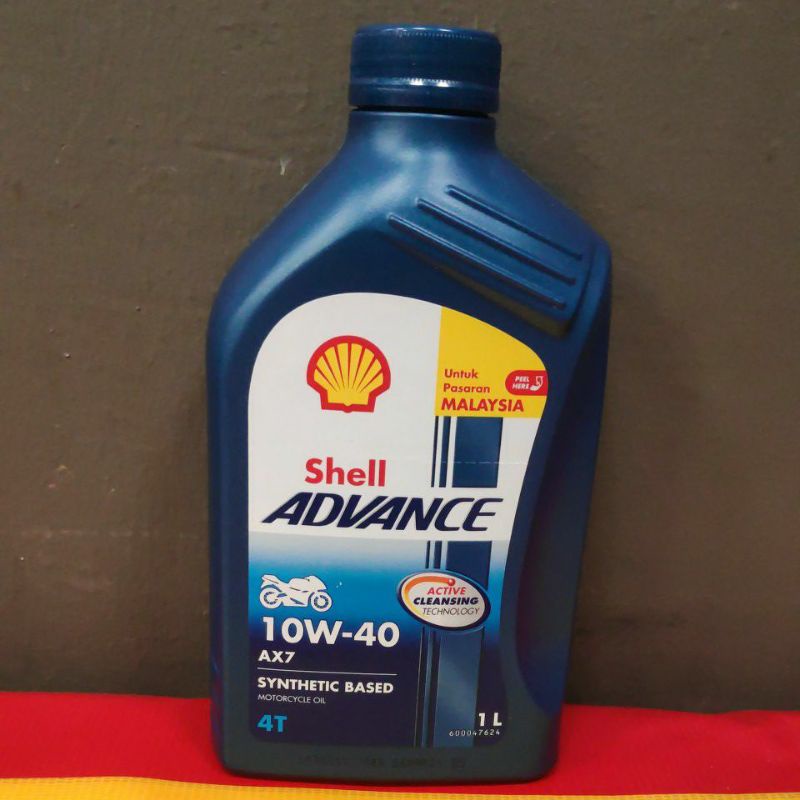 (SIRIM ) Shell Lubricant Oil Advance AX7 10W-40 (Minyak Hitam Motor ...
