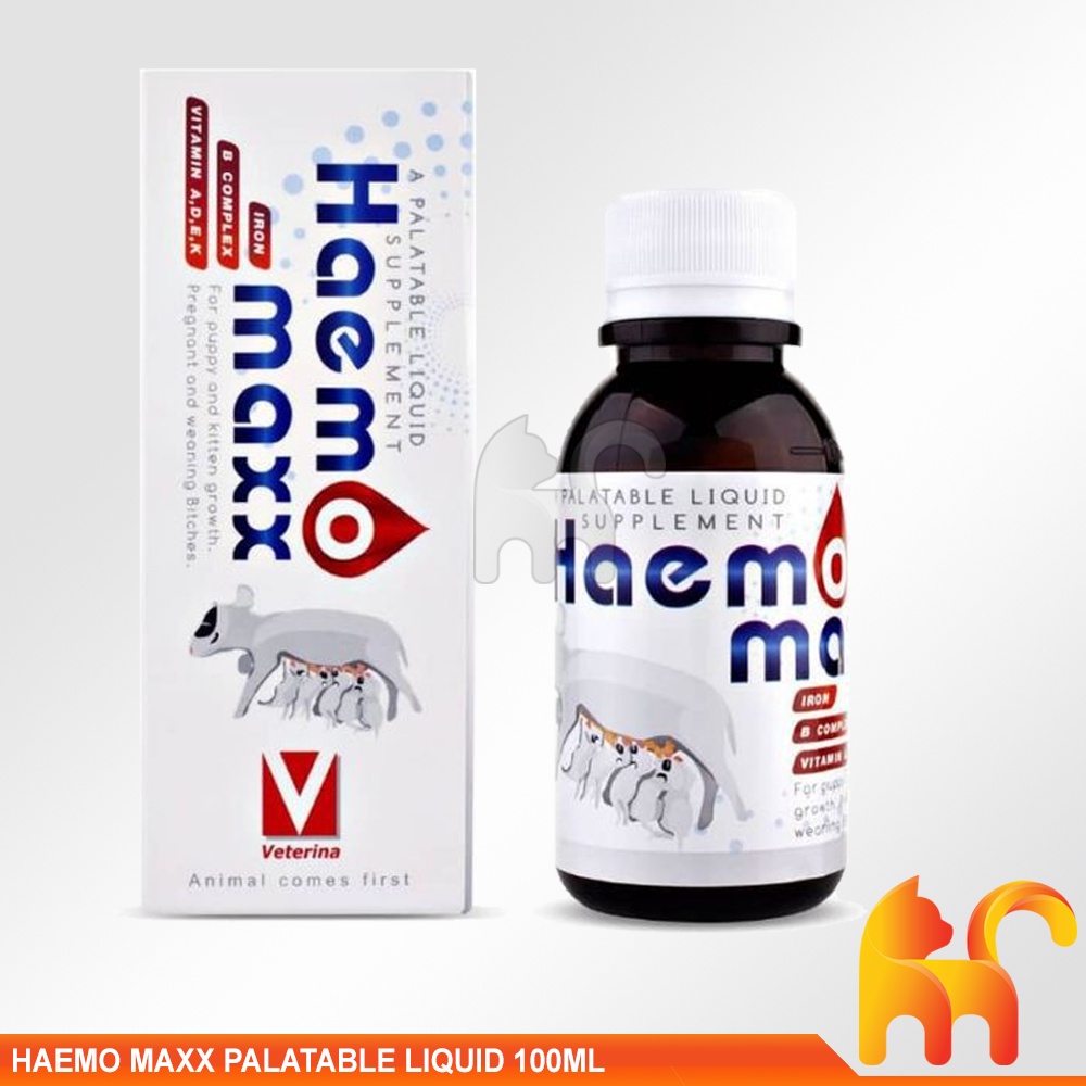 Original Haemomaxx Haemo Maxx A Palatabble Liquid Supplement For Cat Kitten Vitamin Tambah Susu Kucing
