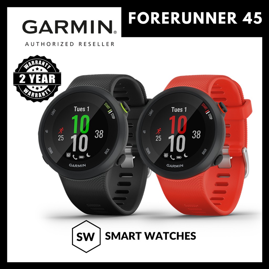 GARMIN Forerunner 45 GPS Running Watch with Garmin Coach Training Plan Support