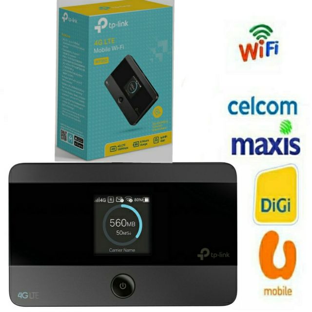 TP-LINK M7350 4G LTE MIFI PORTABLE WIRELESS WIFI DIRECT SIM MODEM ROUTER