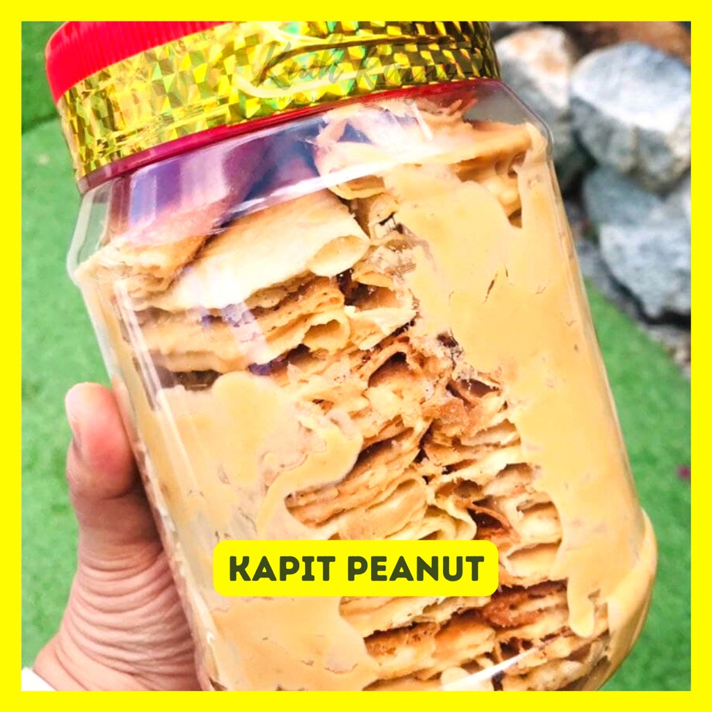 Kapit Peanut / Kapit Coklat- Homemade Halal Kuih Raya Tradisional Wafer ...