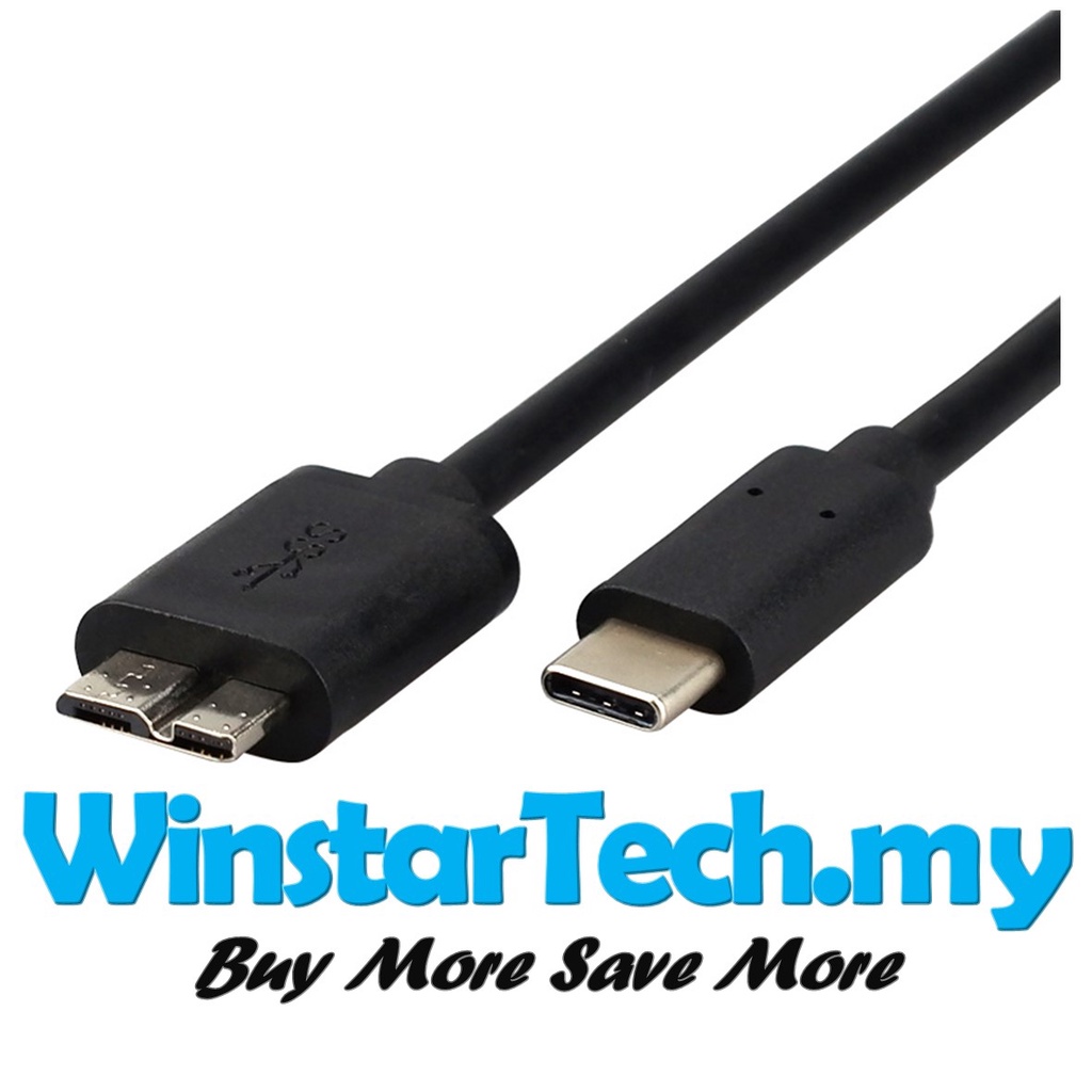 USBC to MicroUSB Type C to USB 3.0 Micro B Data Sync Cable for