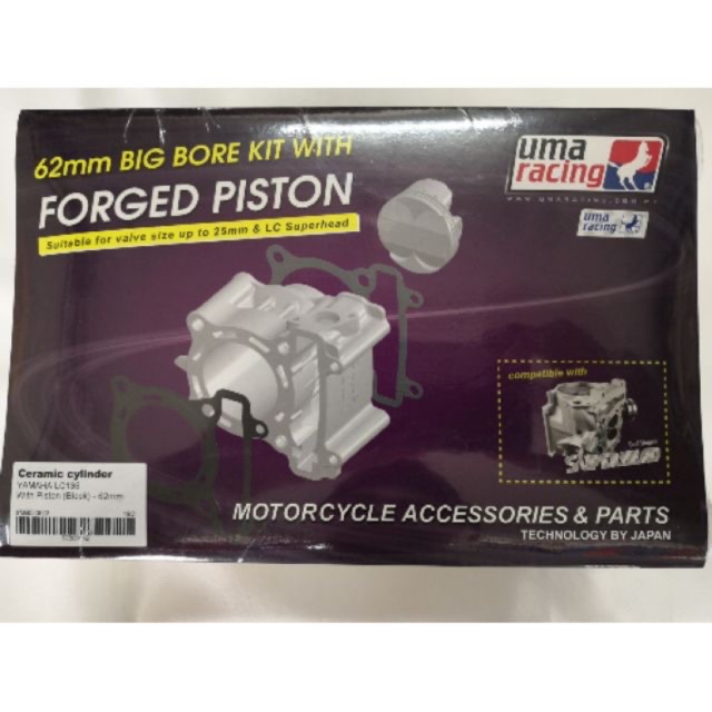LC135 Uma Racing 62mm Big Bore Kit With Forged Piston Racing Ceramics ...