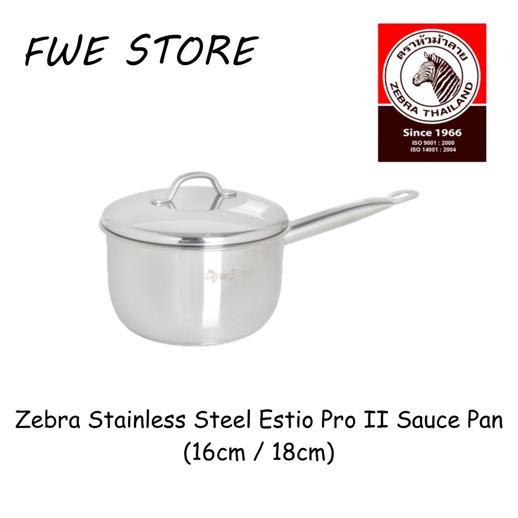 (100% Original) Zebra Thailand Stainless Steel Estio Pro II Sauce Pan ...
