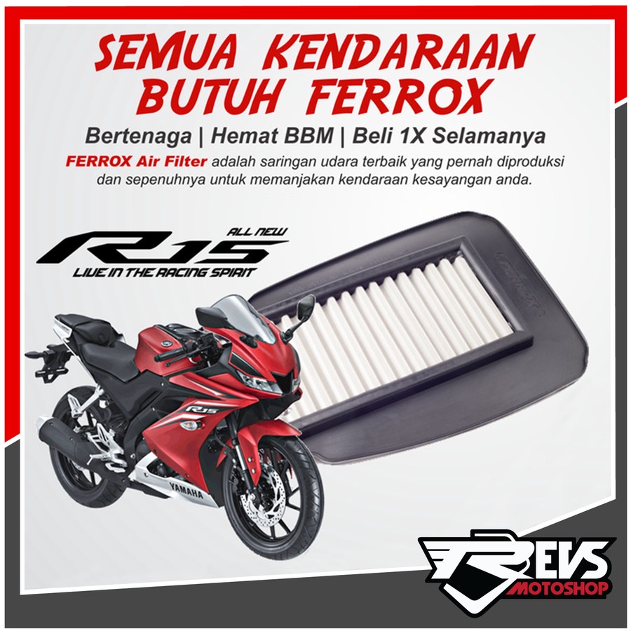 Ferrox YAMAHA R15 V3 / R15 VVA AIR FILTER | Shopee Malaysia