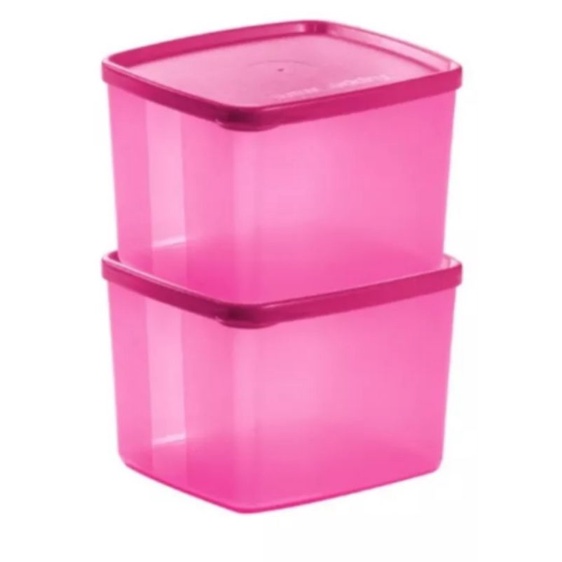 (READY STOCK) Bekas Serbaguna Tupperware Square Round 800ml (1pcs ...