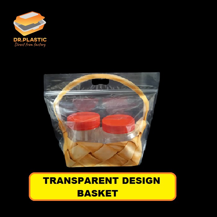 Special Transparent Design ZIP Bag- basket bag/ ziplock bag/ baking ...