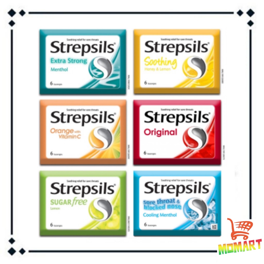 Strepsils Sore Throat Lozenges 6's - Original, Vitamin C, Honey Lemon ...