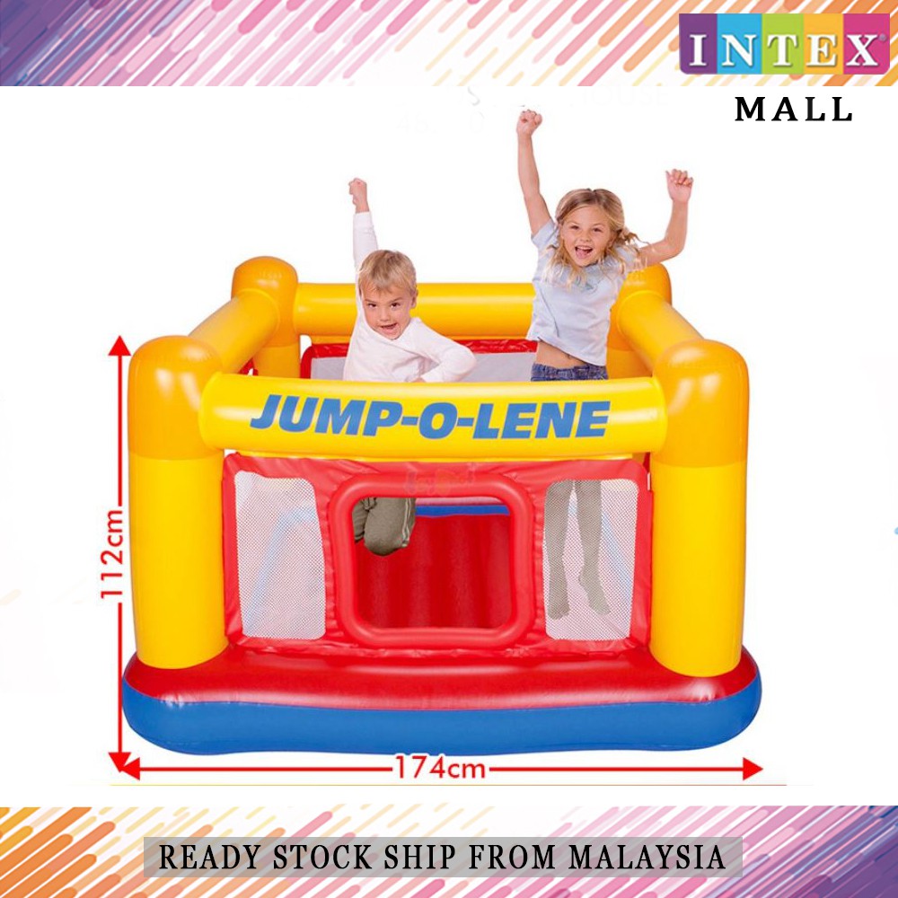 Intex Playhouse Jump-O-Lene – Castello Gonfiabile Con Torri E Rete, 174×174×112 Cm, Per Bambini 3-6 Anni, Max 54 Kg - Foto 4