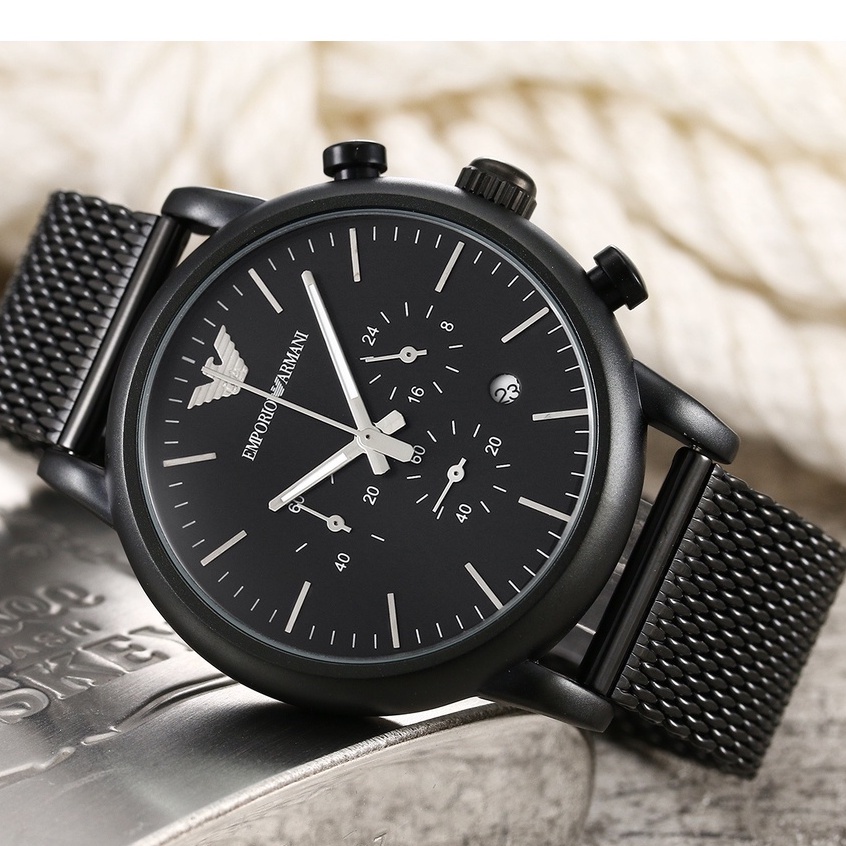 Spot goods Original Emporio Armani AR1968 Classic men watches waterproof Quartz chronograph watch jam tangan lelaki 08 Shopee Malaysia