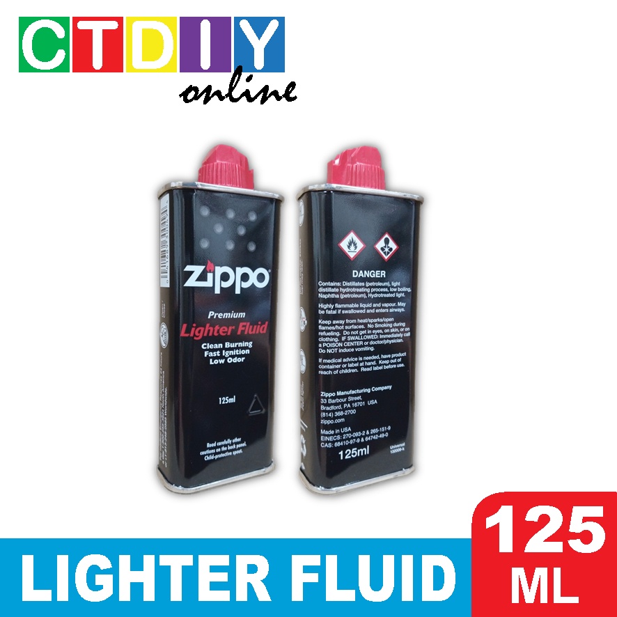 Zippo Premium Lighter Fluid Oil 125ml (NO POST SABAH/SARAWAK) Shopee