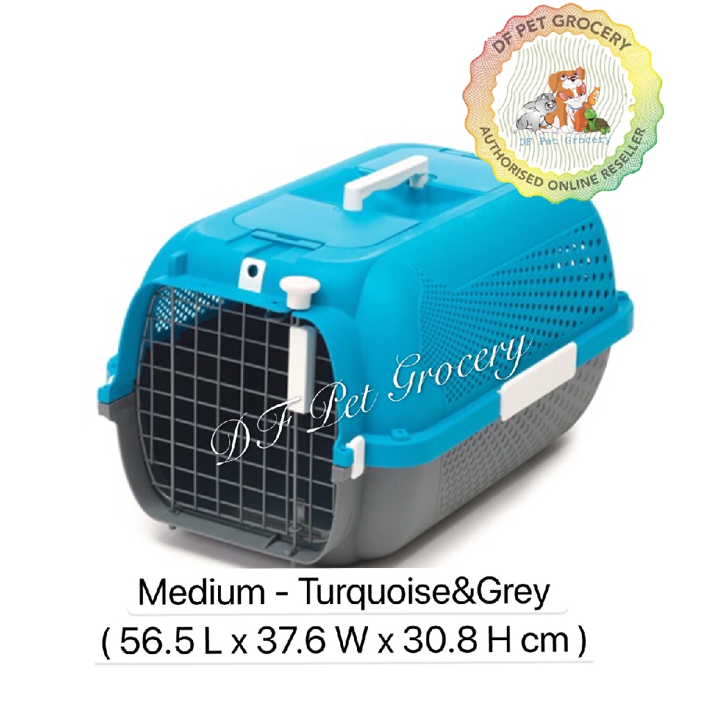 Hagen Catit Pet Voyageur Turquoise/Grey Medium | Cat Carrier | Dog ...