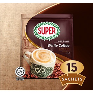 Super White Coffee 2 in 1, Classic, Brown Sugar, Hazelnut | Shopee Malaysia