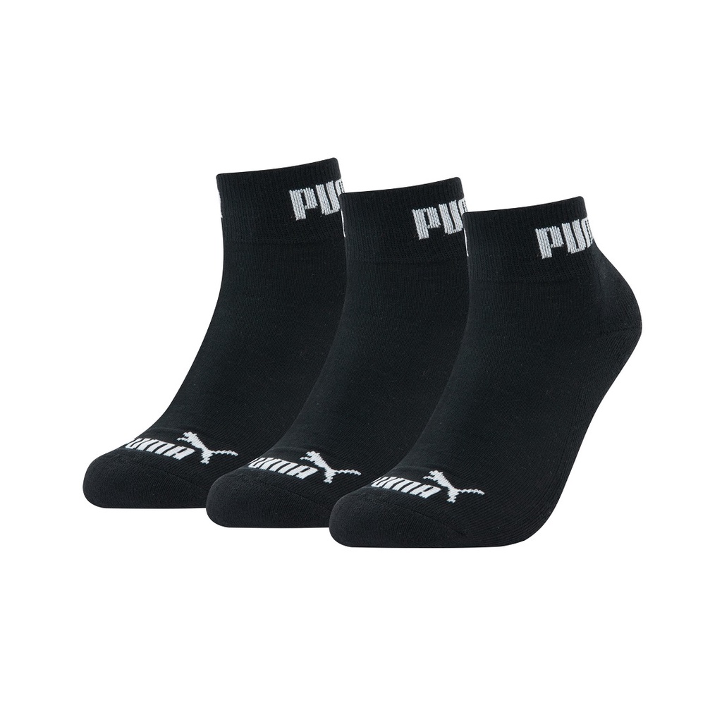 PUMA QUARTER CUSHIONED SOCK 3P BLACK Shopee Malaysia