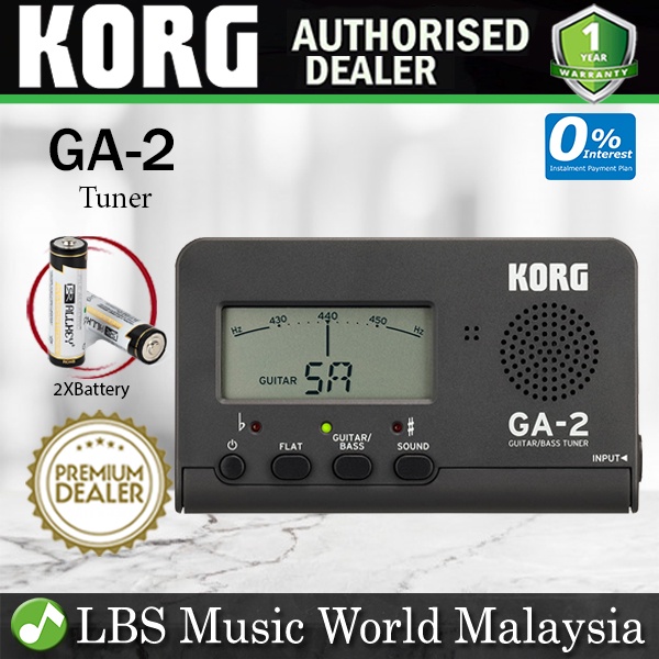 Korg - GA-2 Pocket Digital Tuner For Guitar & Bass | UK