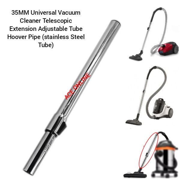 Sebo/Hoover Telescopic Vacuum Extension Tube – Adjustable 35mm Pipe With Adapter