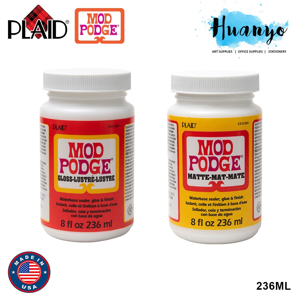 Plaid Mod Podge Non Toxic Waterbase Sealer, Glue & Finish 236ML (Gloss / Matte) Shopee Malaysia