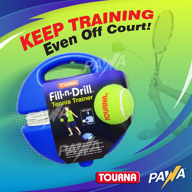 Fill and store drill tennis trainer