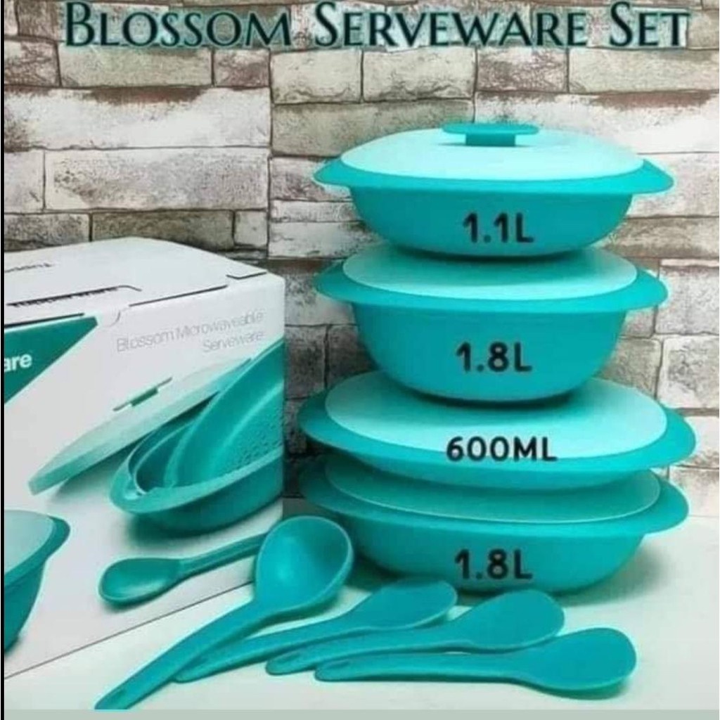 Tupperware Blossom serveware set Shopee Malaysia