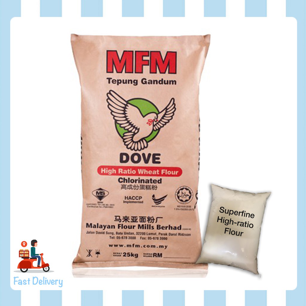 Mfm Super Fine High Ratio Wheat Flour Tepung Superfine Tepung Kek 1kg