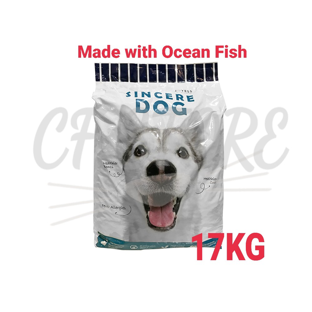 [FREE SHIPPING] Sincere Dog Ocean Fish Dog Food / Kibbles 17Kg