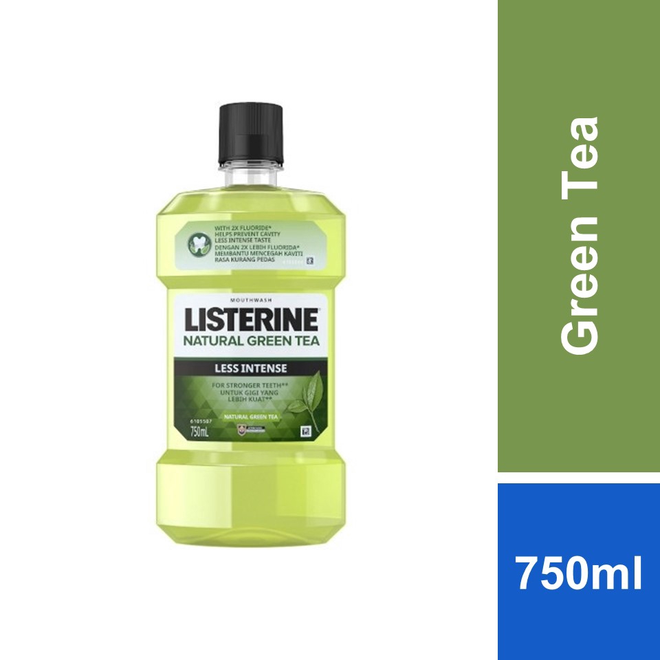 Listerine Green Tea Zero 750ml Shopee Malaysia