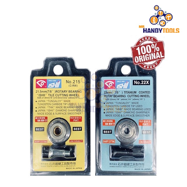 ISHII ROTARY BEARING TILE CUTTER BLADE TILE CUTTING WHEEL TITANIUM