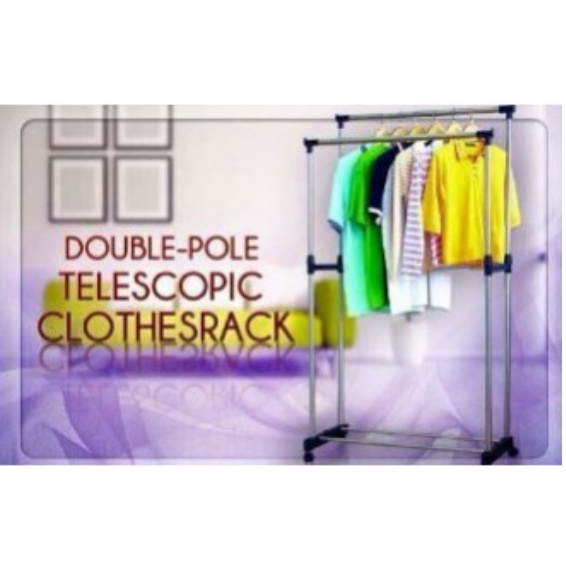 double pole clothes rack Shopee Malaysia