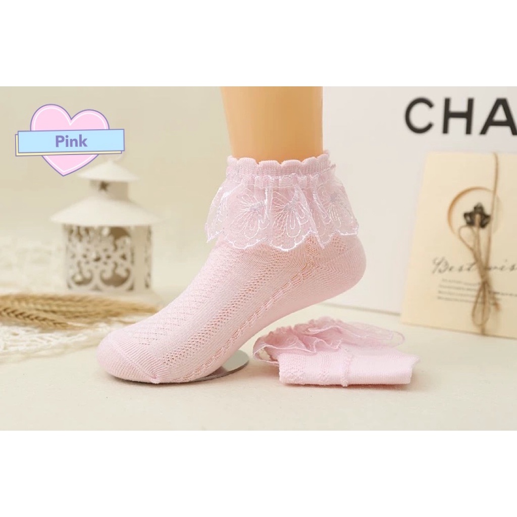 110 Years Old Baby Girl Lace Socks, Princess Socks💗Ready Stock💗