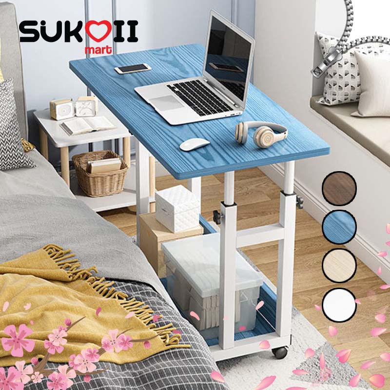 SKOI Adjustable Bedside Simple Small Table Home Student Simple Lifting ...