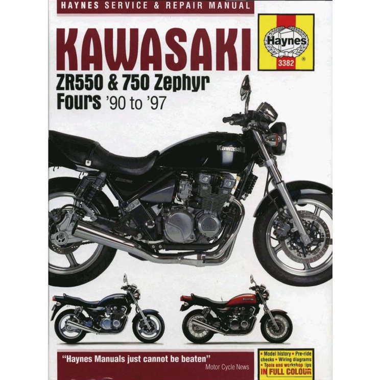 KAWASAKI ZR550 & 750 ZEPHYR (1990-1997) SERVICE WORKSHOP MANUAL ...