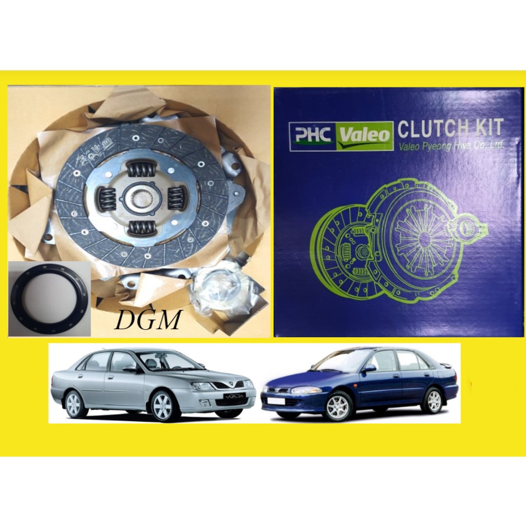 VALEO Proton Wira Waja 1.6cc Clutch Kit Set With Bearing & Flywheel Oil