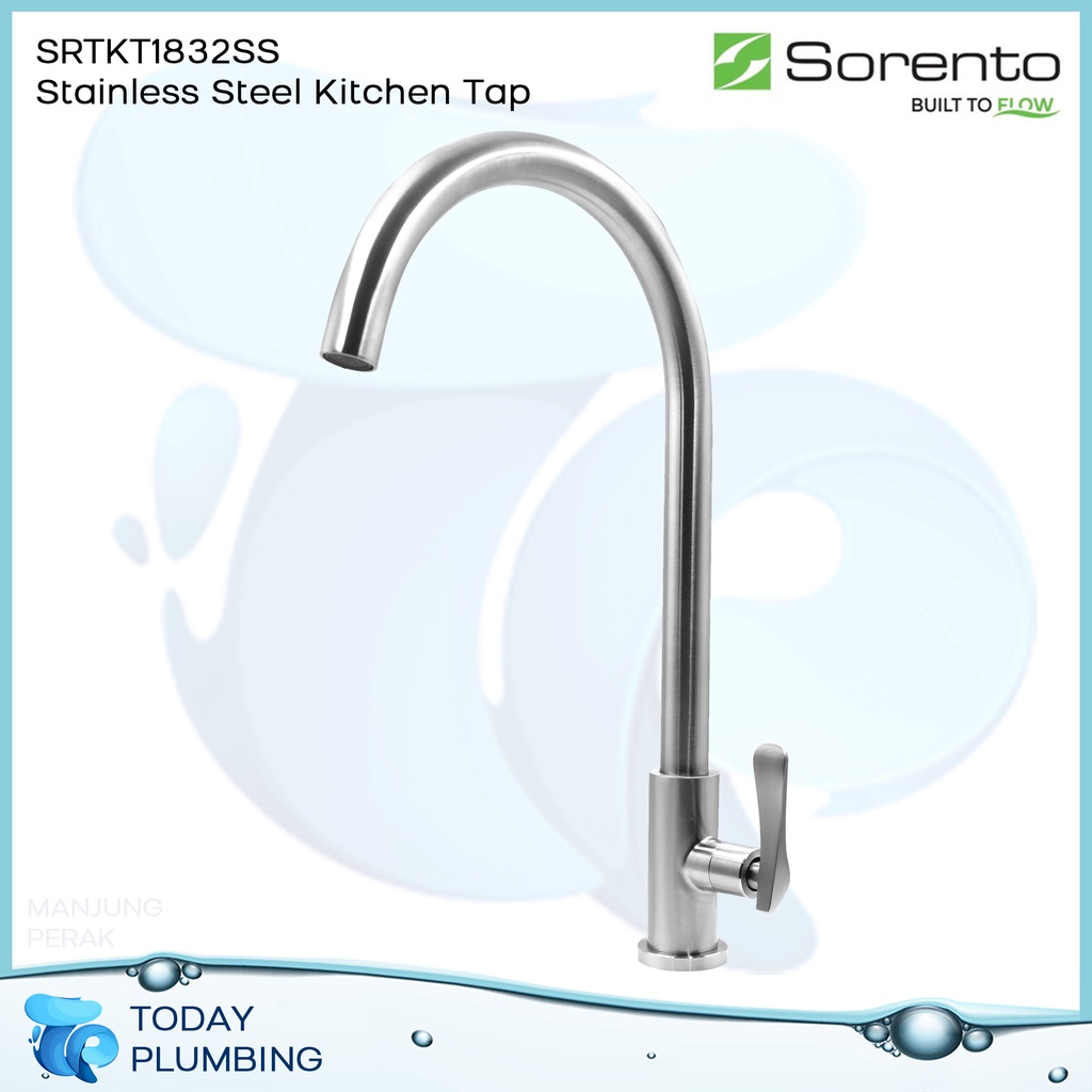 Sorento Stainless Steel Kitchen Sink Cold Water Tap SRTKT1831SS