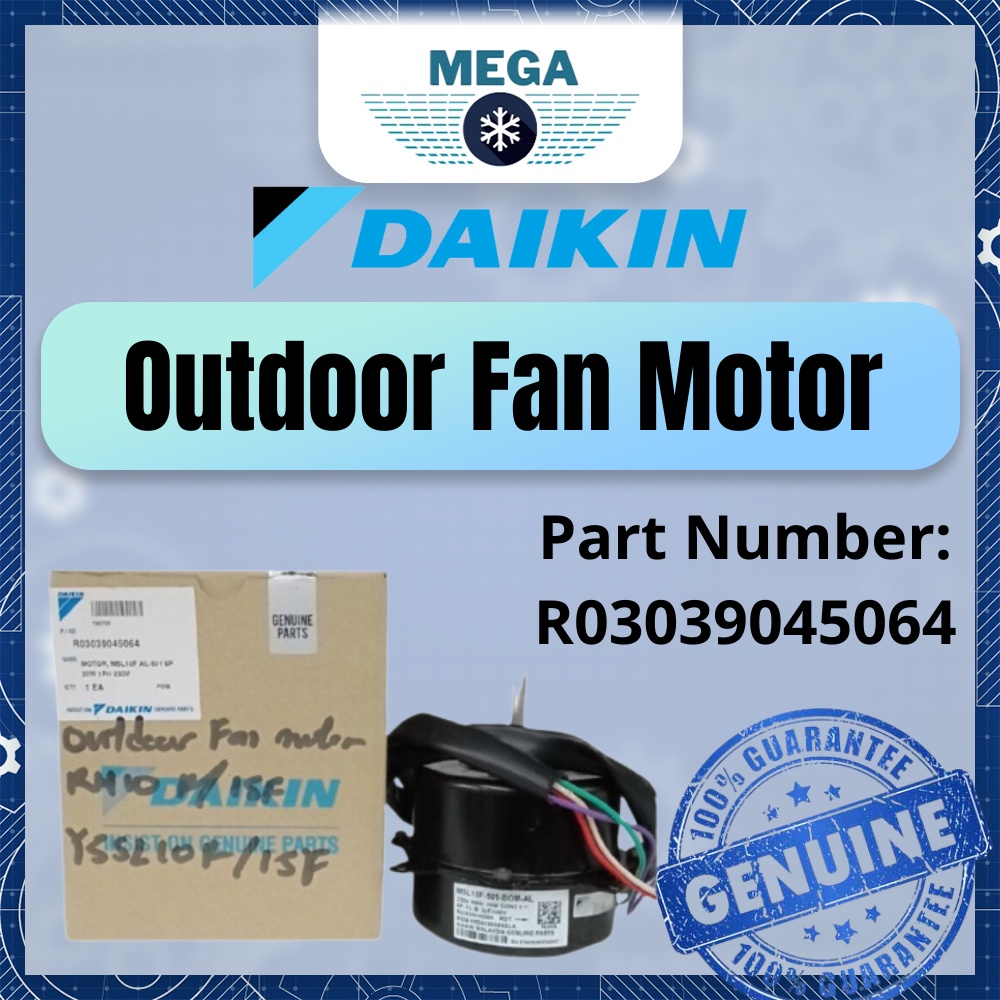 1.0HP / 1.5HP OUTDOOR FAN MOTOR DAIKIN RN10F / RV28F Shopee Malaysia