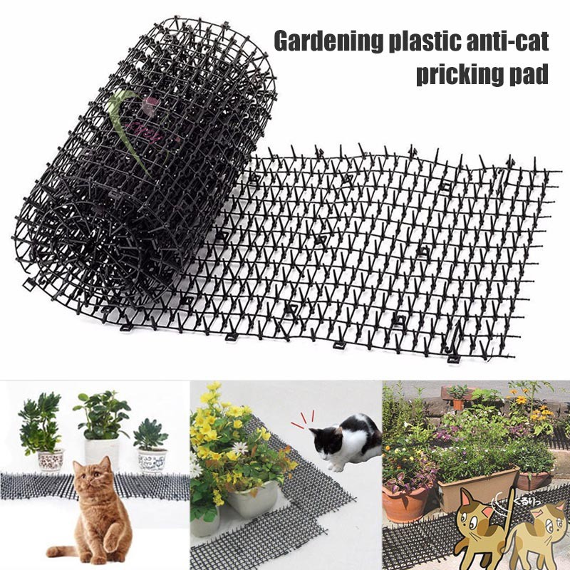 LE Garden Cat Scat Mats Anticat Prickle Strips Keep Cat Away Safe