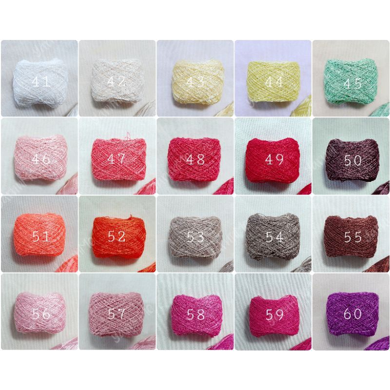 (41-80) Thai Glossy cotton, 0.6mm Nacre cotton | Shopee Malaysia