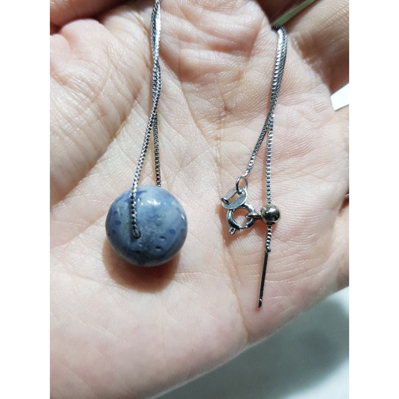 KL Crystal🇲🇾, Loket Karang Biru/ Marjan Biru.Blue Coral Pendant. 蓝珊瑚吊坠。