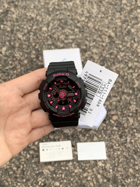 READY STOCK 100% ORIGINAL CASIO BABY-G BA-111-1A BLACK PINK SUPER