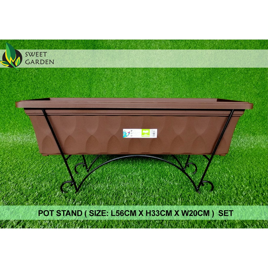 BABA METAL FLOWER POT STAND WITH PLANTER BOX | Shopee Malaysia