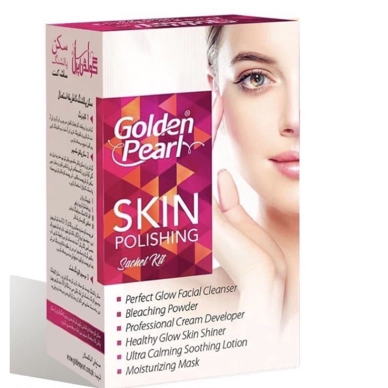 Golden pearl Skin polish kit Authentic Shopee Malaysia