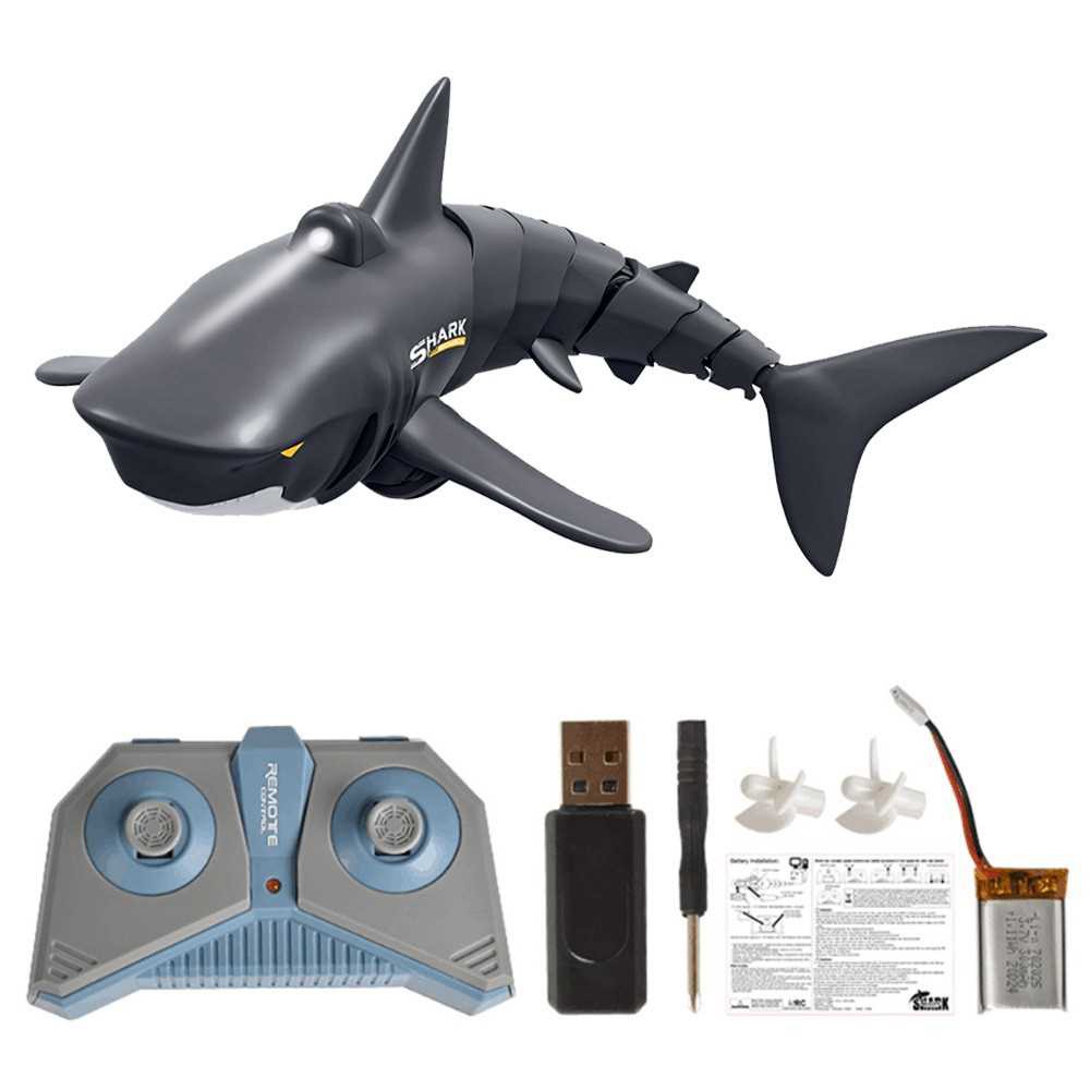 Mini RC Shark Remote Control Toy Swim Toy Underwater RC Boat Electric ...