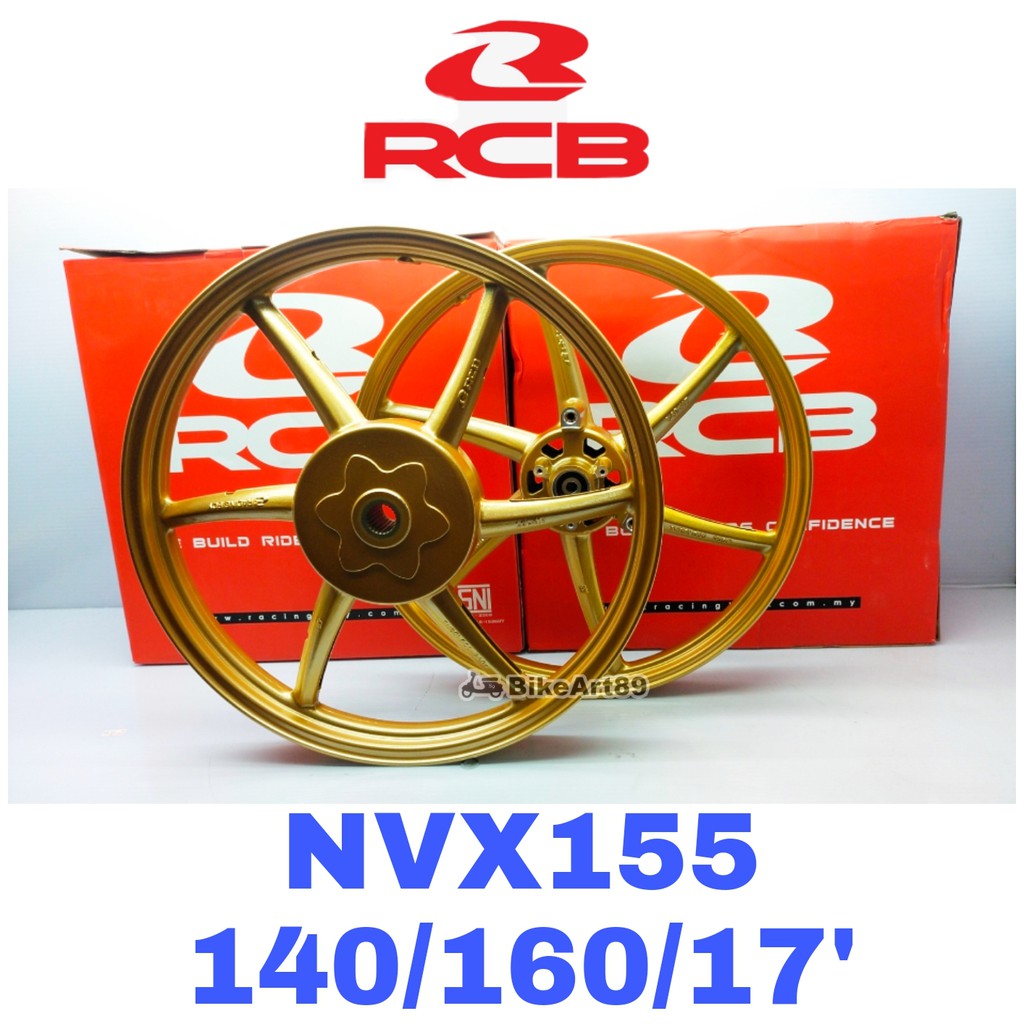 SP522 RACING BOY NVX / NVX155 RCB SPORT RIM GOLD / BLACK SP 522 140/170 ...