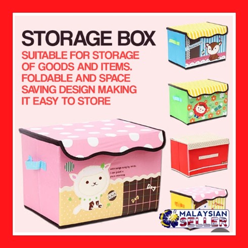 Foldable Storage Box Container | Shopee Malaysia