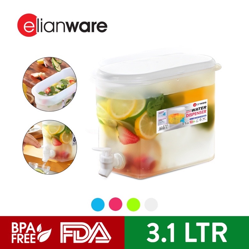 Elianware BPA Free 1.5Ltr/2Ltr Food Container Fridge Keeper Easy