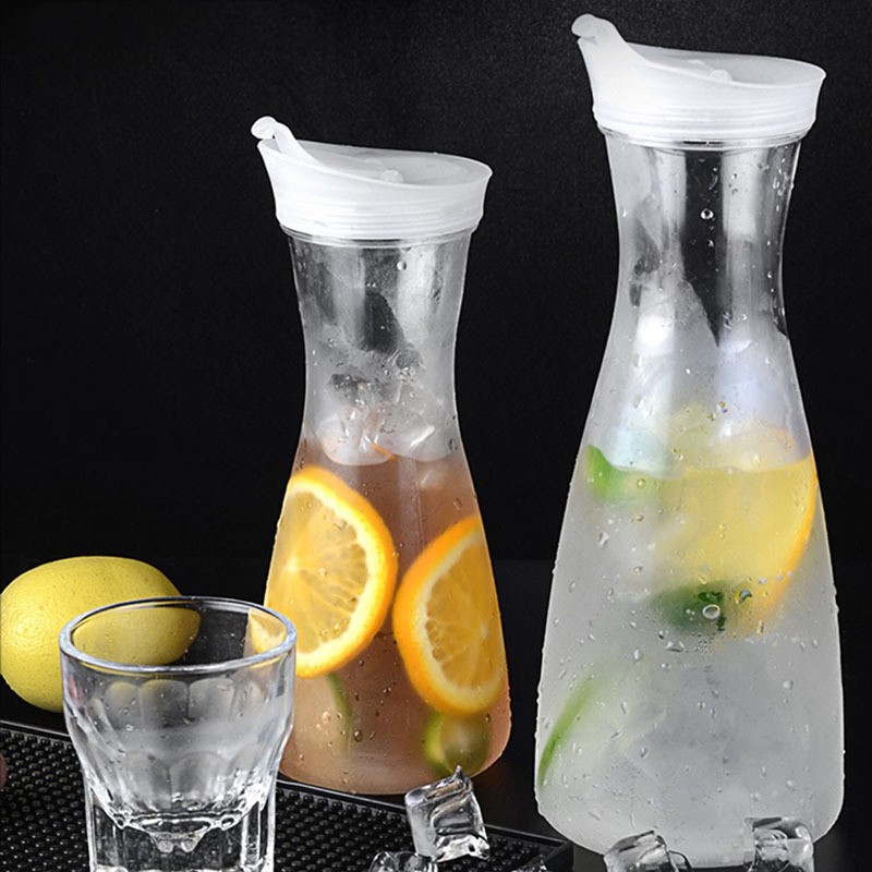 Clear Polypropylene Juice Pitcher Carafe Beverage Bottle Plastic