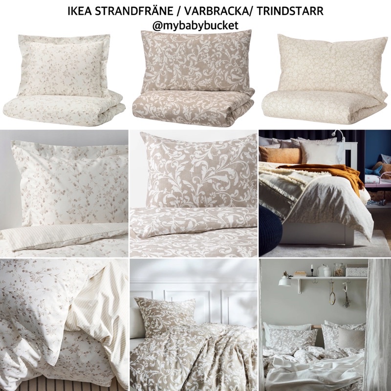 💯IKEA.my Quilt cover and pillowcase set (Single/Queen/King