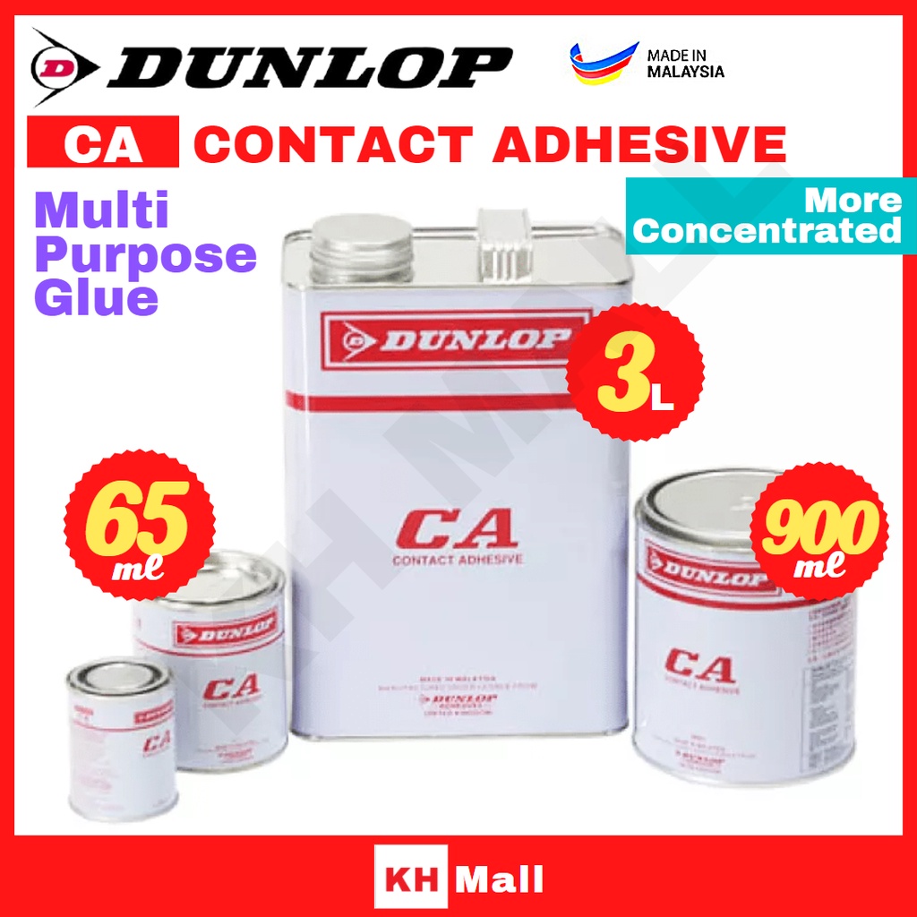 [65ML, 250ML, 900ML] DUNLOP ADHESIVE CA CONTACT ADHESIVE GLUE GUM